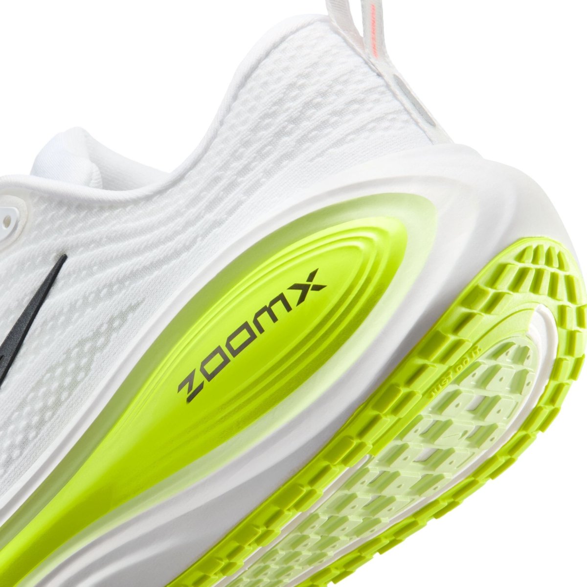 Nike Men's Vomero Plus Running Shoes - White/Black - Volt
