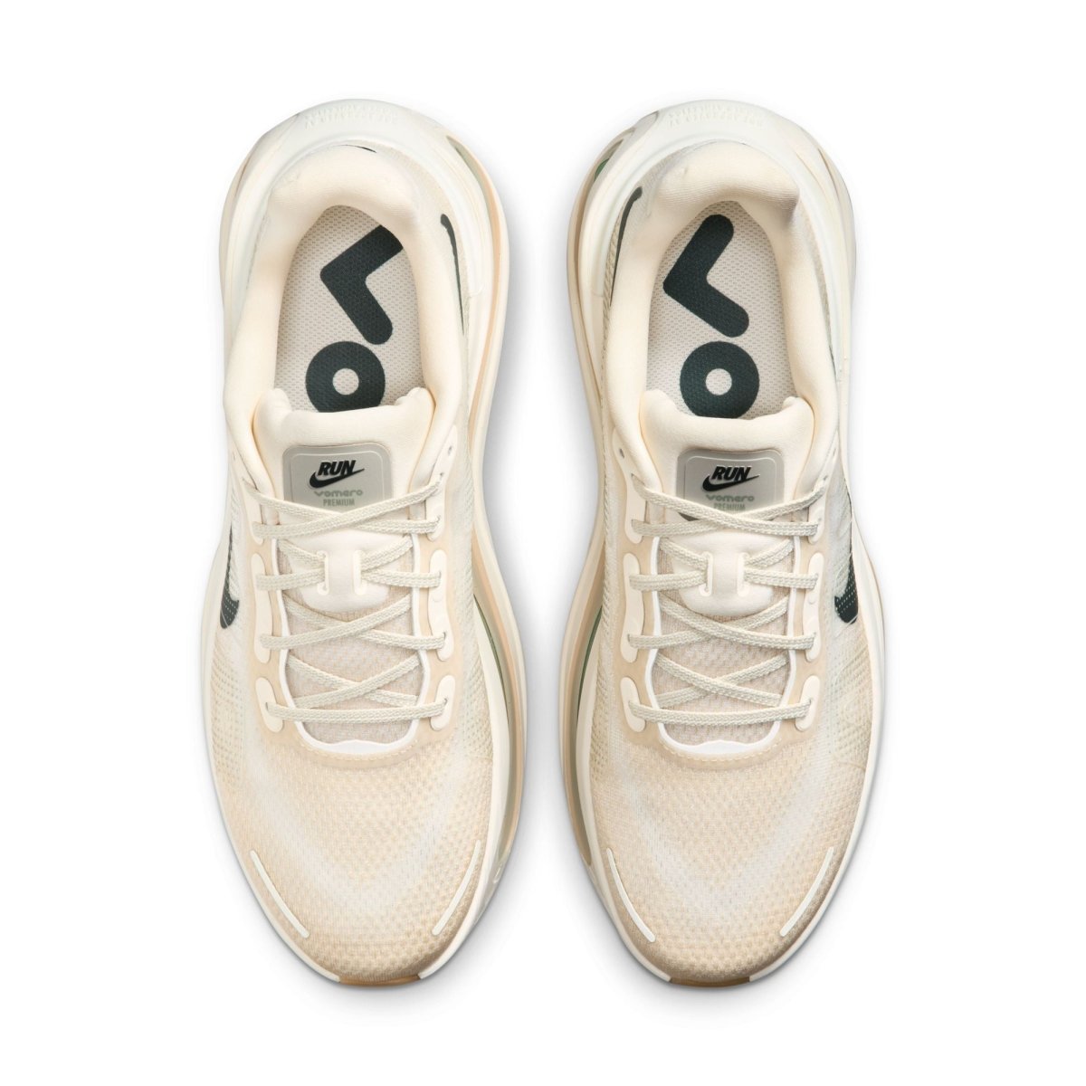 Nike Men's Vomero Premium Running Shoes - Pale Ivory/Black Spruce/Sanddrift