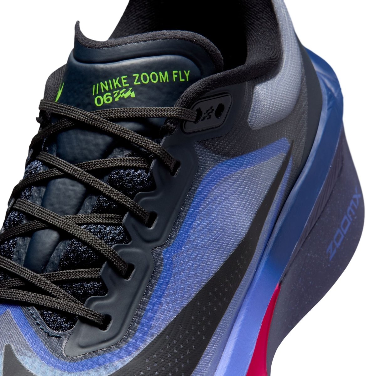 Nike Men's Zoom Fly 6 Glam Racing Shoes - Dark Obsidian/Black/Racer Blue