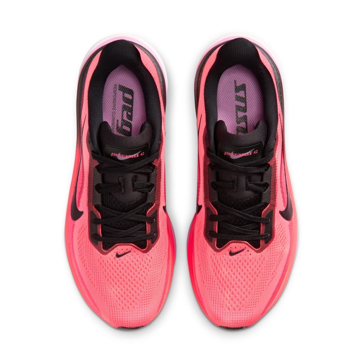 Nike Women's Pegasus 42 Running Shoes - Lava Glow/Flash Crimson