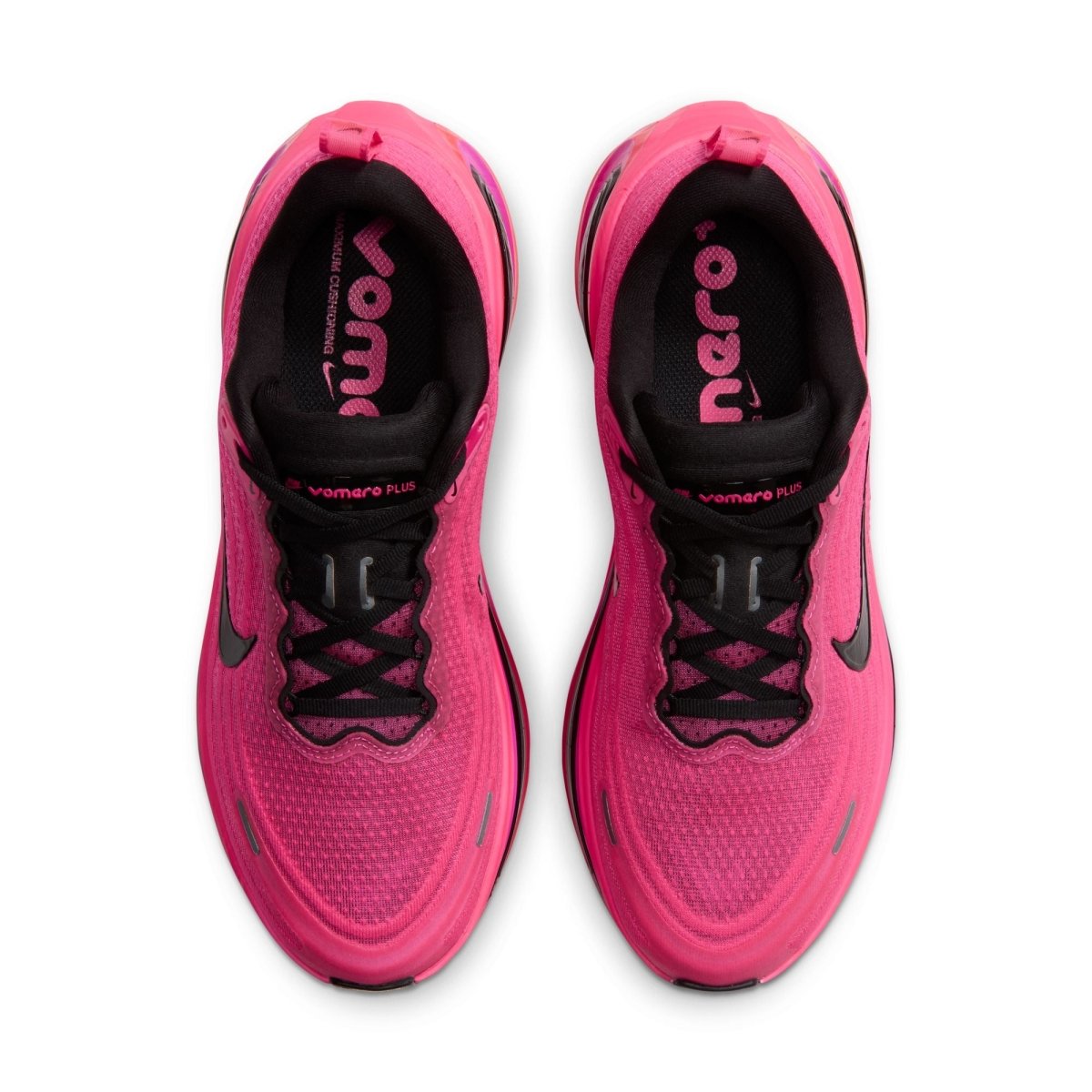 Nike Women's Vomero Plus Running Shoes - Black/Hyper Pink/Fuchsia Blast