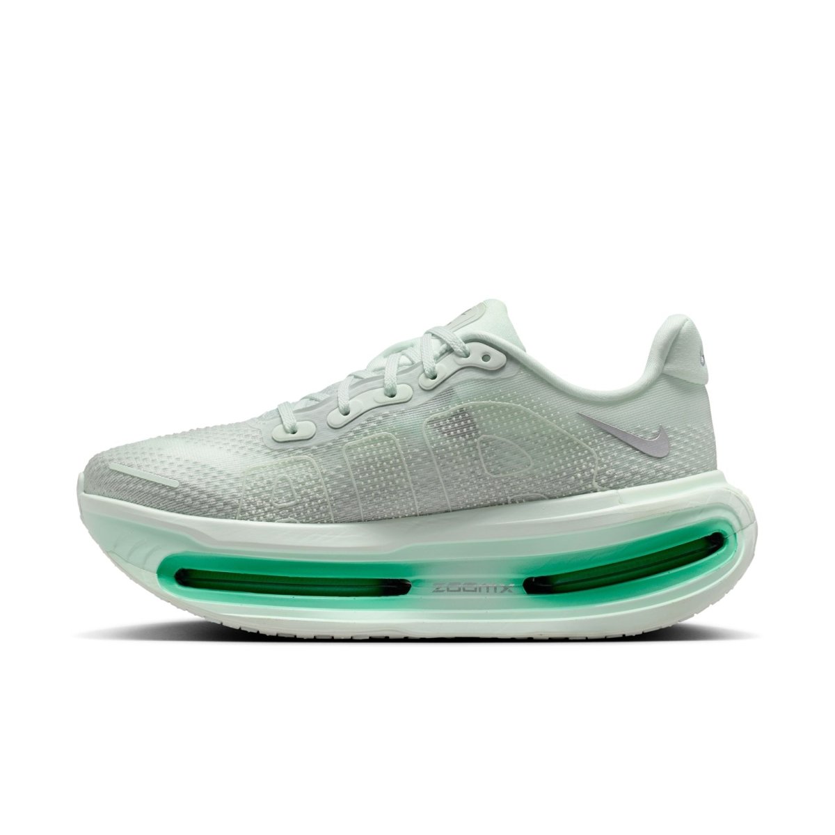 Nike Women's Vomero Premium Running Shoes - Barely Green/Metallic Silver