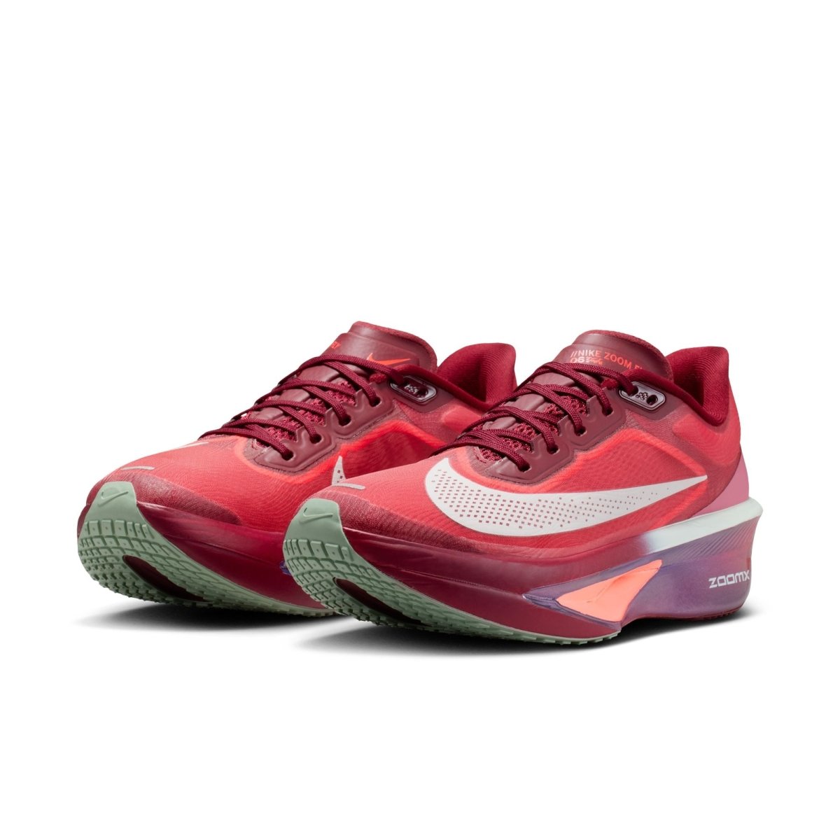 Nike Women's Zoom Fly 6 Racing Shoes - Team Red/Barely Green/Bright Crimson