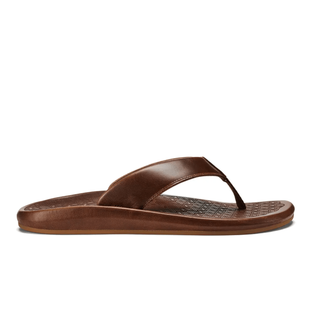 Olukai Men's Ilikai Leather Sandals - Toffee