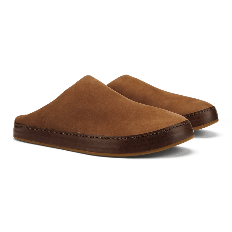 Olukai Men's Ku'u Slipper - Toffee/Dark Java