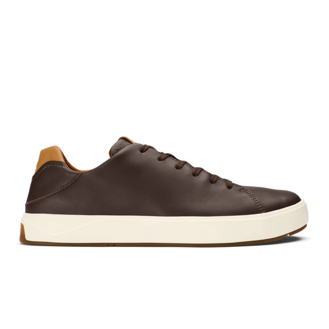 Olukai Men's Lae'ahi Li 'Ili Waterproof Leather Sneaker - Dark Java
