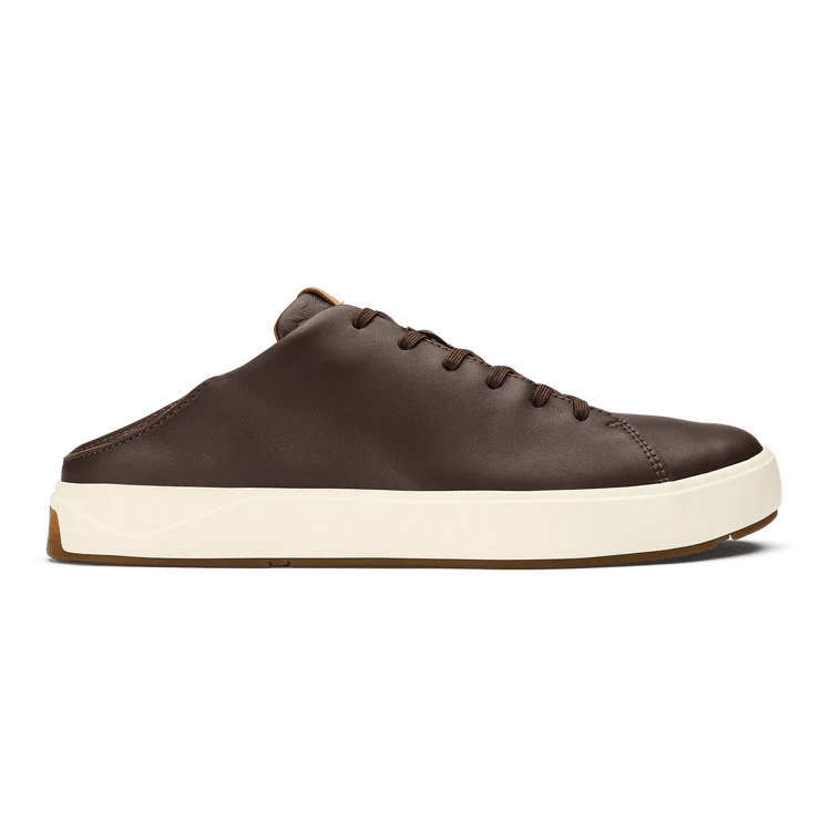 Olukai Men's Lae'ahi Li 'Ili Waterproof Leather Sneaker - Dark Java