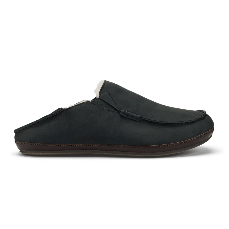 Olukai Men's Moloa Slipper - Black/Dark Java