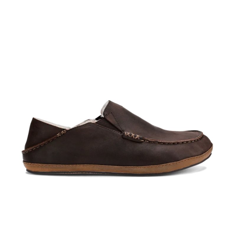 Seliga ShoesOlukai Men's Moloa Slipper - Dark Wood