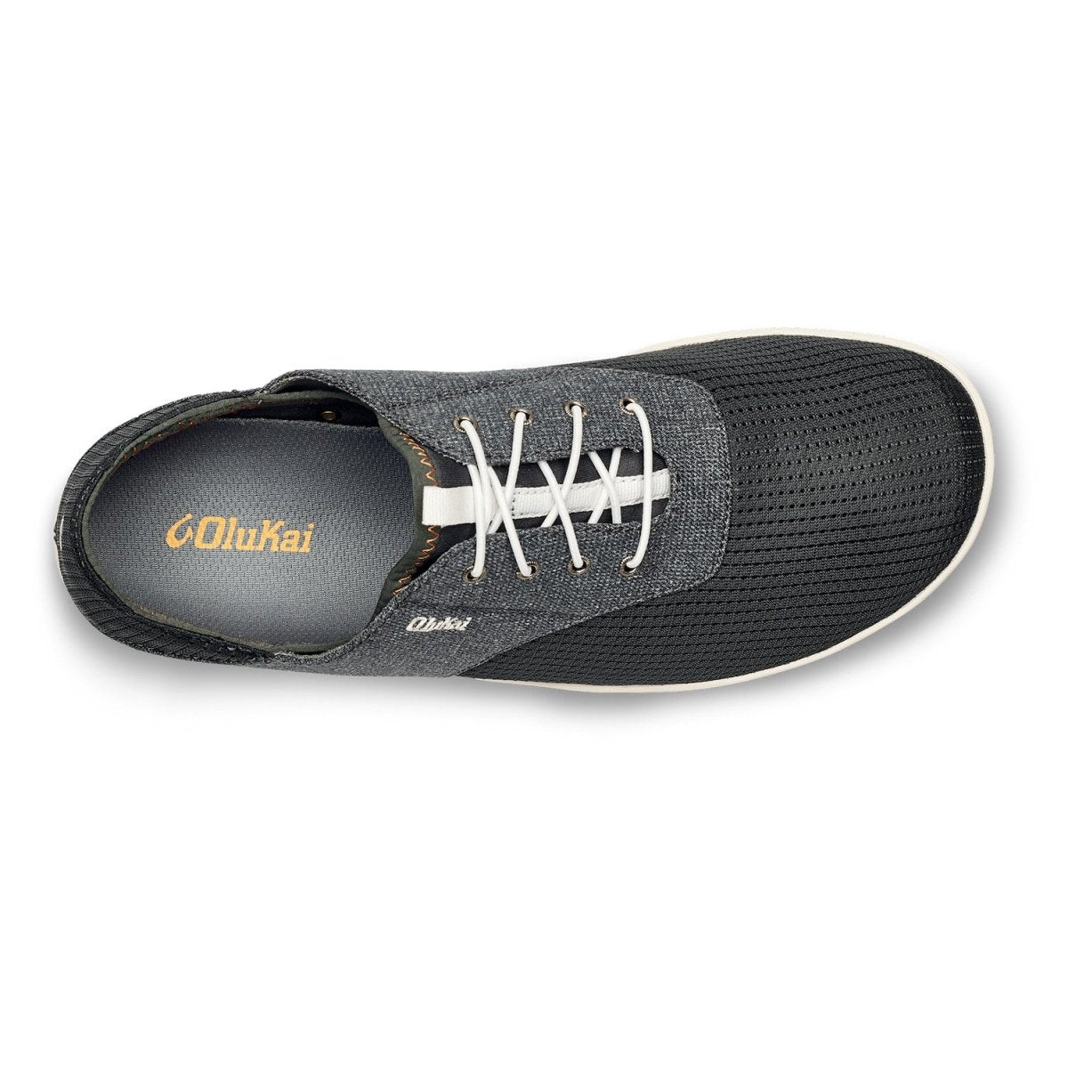 Olukai Men's Nohea Moku Slip - On Shoe - Dark Shadow