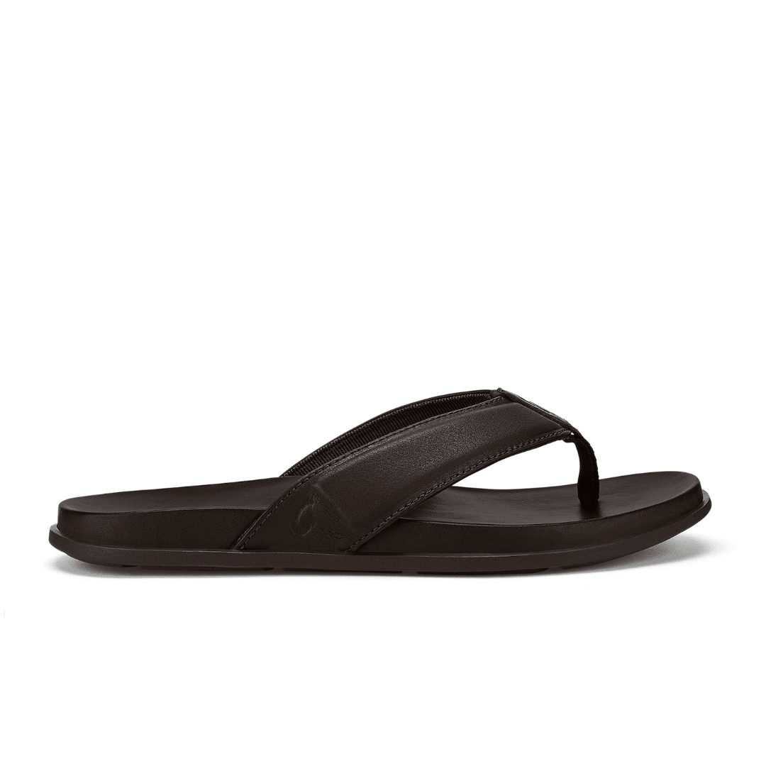 Olukai Men's 'Olali Leather Sandals - Dark Java