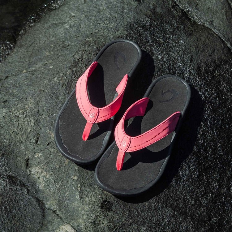 Olukai Women's Ohana Water - Friendly Sandals - Hot Pink/Black