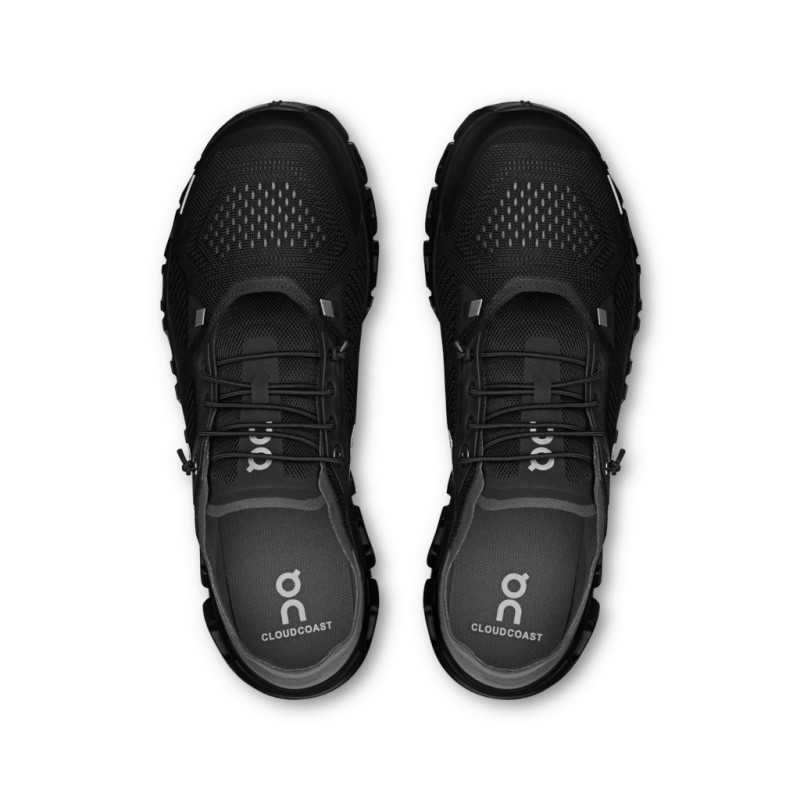On Men's Cloud 6 Coast Lifestyle Shoes - Black/Rock