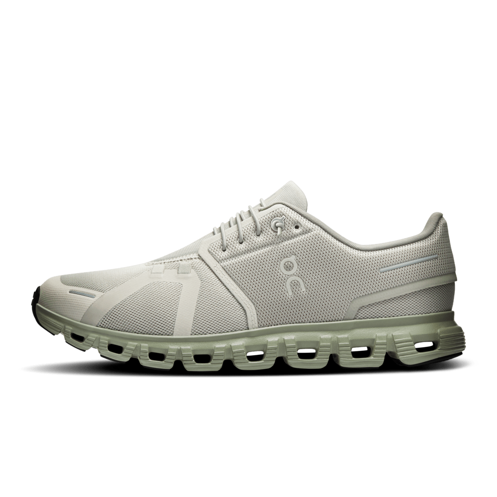 On Men's Cloud 6 Lifestyle Shoes - Brume/Olive