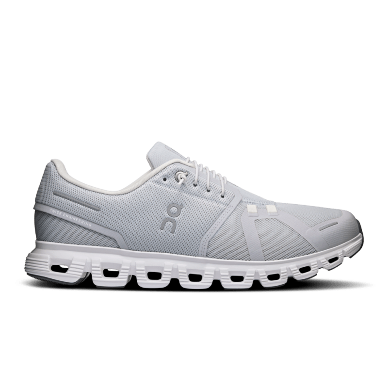 On Men's Cloud 6 Lifestyle Shoes - Glacier/White (Wide Width)