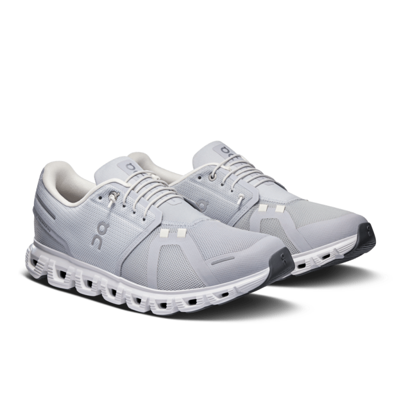 On Men's Cloud 6 Lifestyle Shoes - Glacier/White (Wide Width)