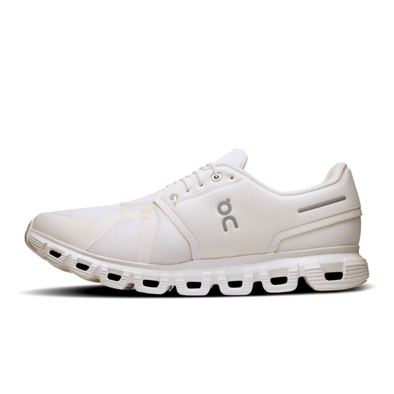 On Men's Cloud 6 Lifestyle Shoes - White/White (Wide Width)