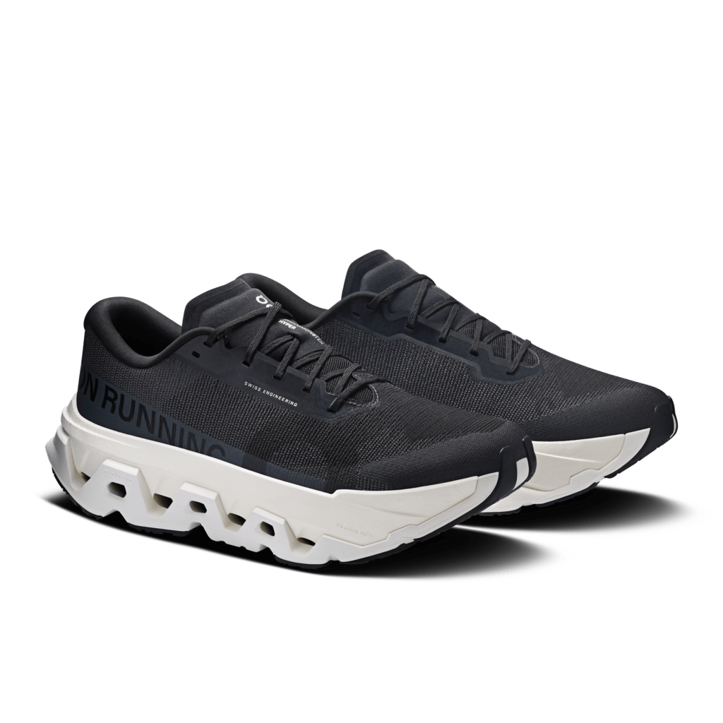 On Men's Cloudmonster 3 Hyper Running Shoes - Black/Ivory