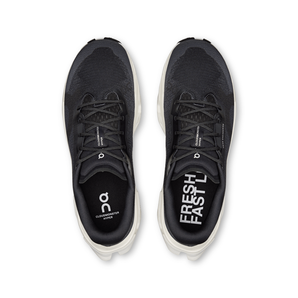 On Men's Cloudmonster 3 Hyper Running Shoes - Black/Ivory