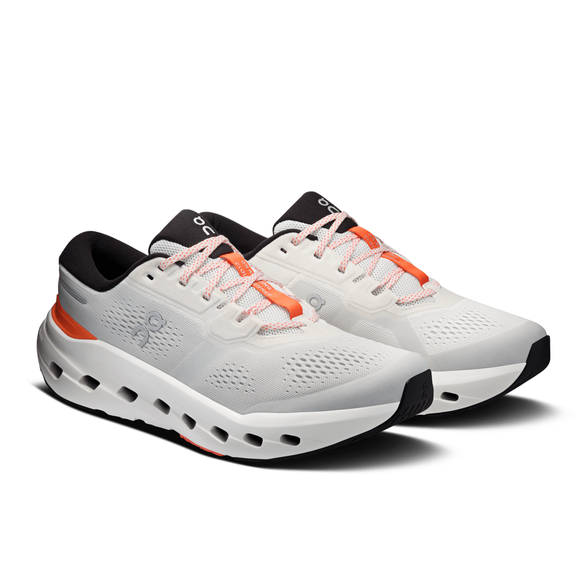 On Men's Cloudrunner 3 Running Shoes - Ivory/Flame
