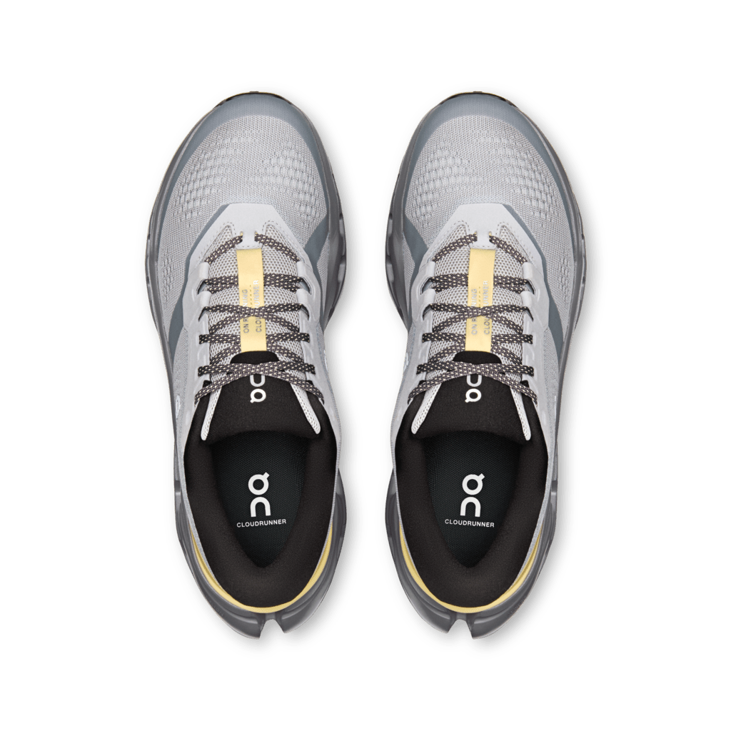 On Men's Cloudrunner 3 Running Shoes - Platinum/Squash