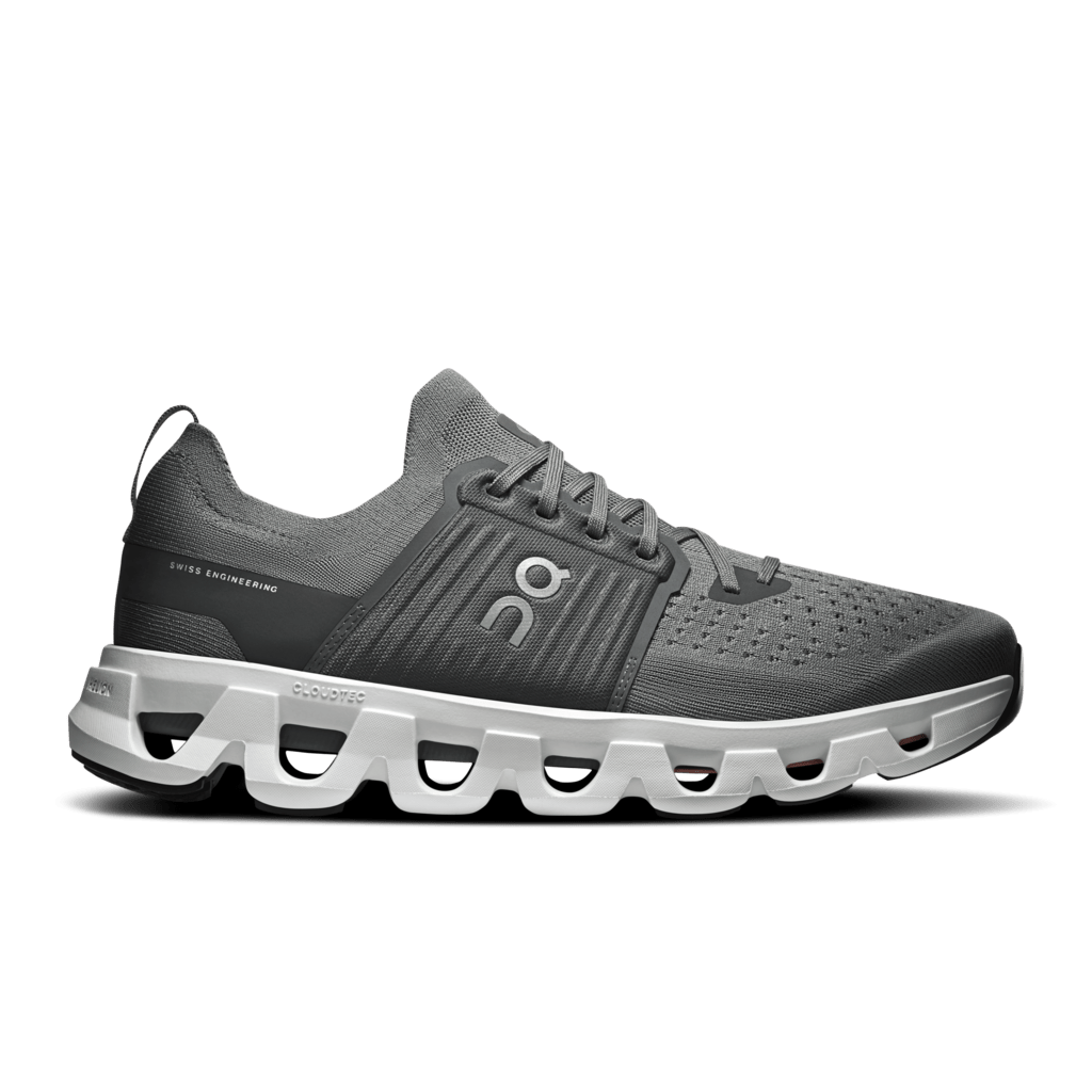 On Men's Cloudswift 4 Running Shoes - Rock/White