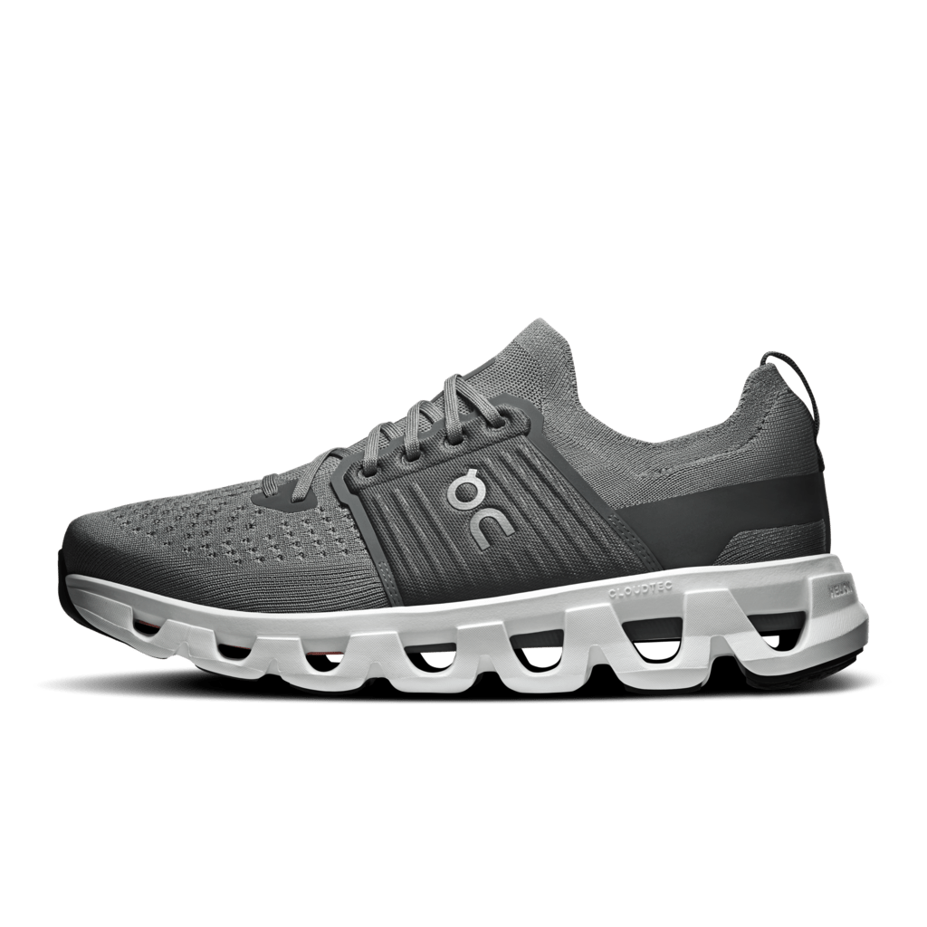 On Men's Cloudswift 4 Running Shoes - Rock/White