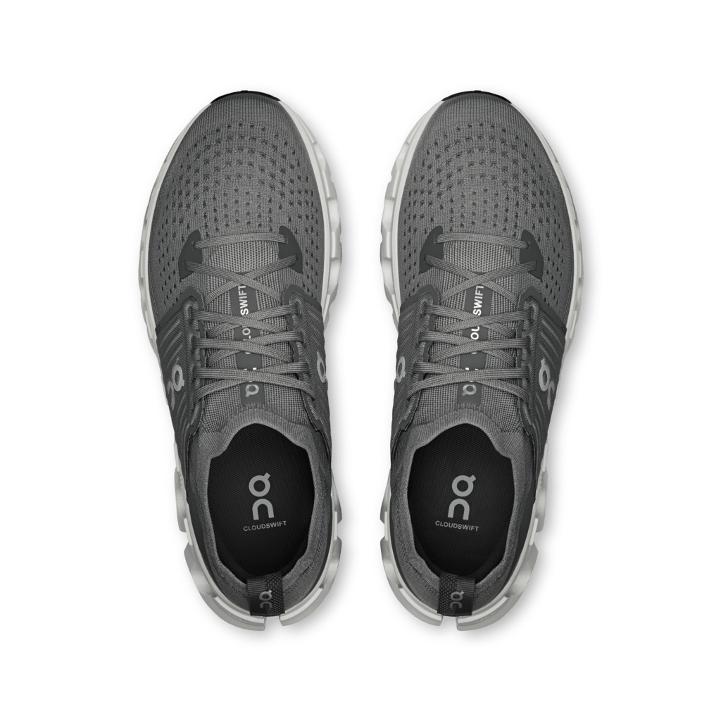 On Men's Cloudswift 4 Running Shoes - Rock/White