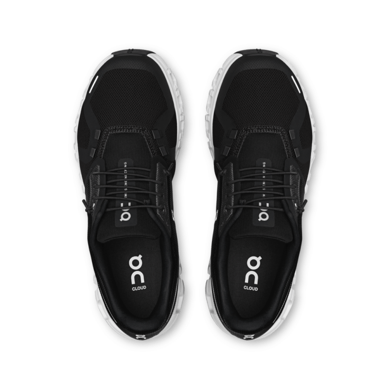 On Women's Cloud 6 Lifestyle Shoes - Black/White (Wide Width)