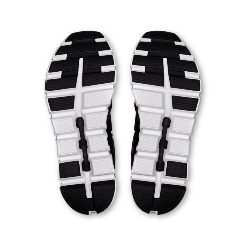 On Women's Cloud 6 Lifestyle Shoes - Black/White (Wide Width)