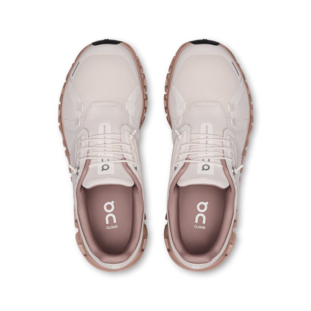 On Women's Cloud 6 Lifestyle Shoes - Oyster/Biscuit