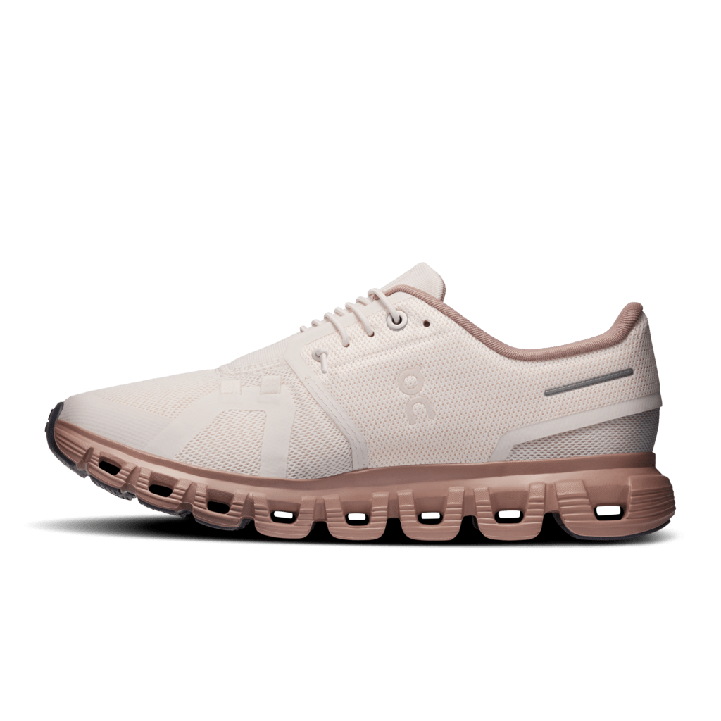On Women's Cloud 6 Lifestyle Shoes - Oyster/Biscuit