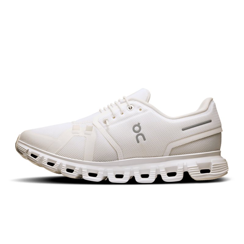 On Women's Cloud 6 Lifestyle Shoes - White/White (Wide Width)