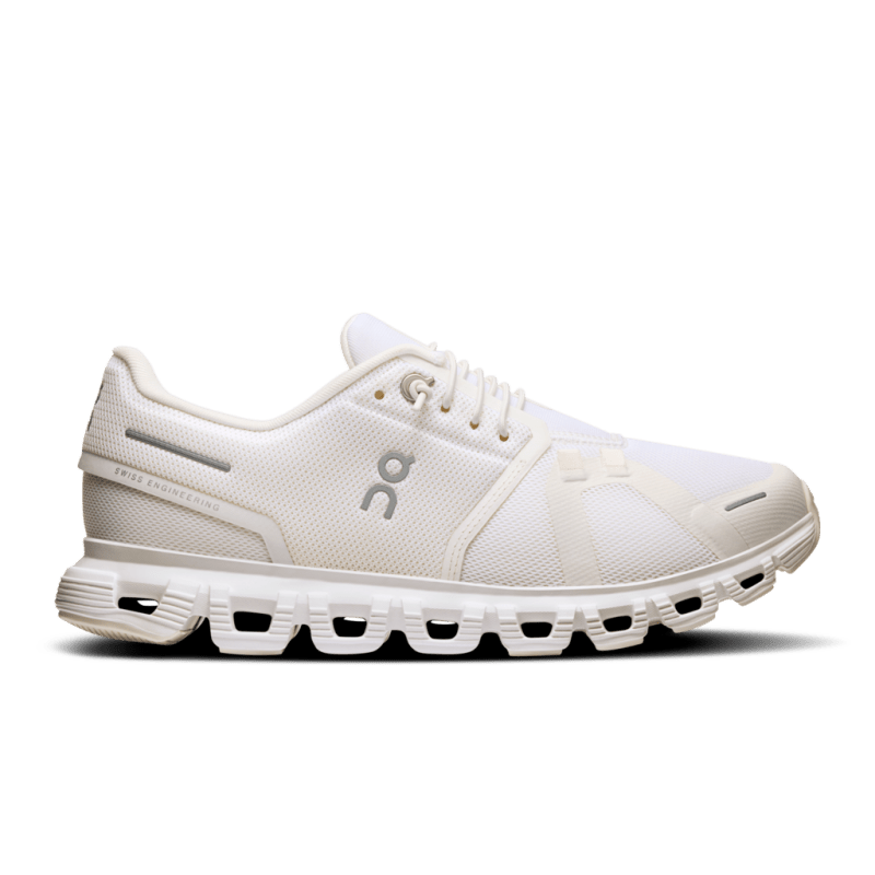 On Women's Cloud 6 Lifestyle Shoes - White/White (Wide Width)