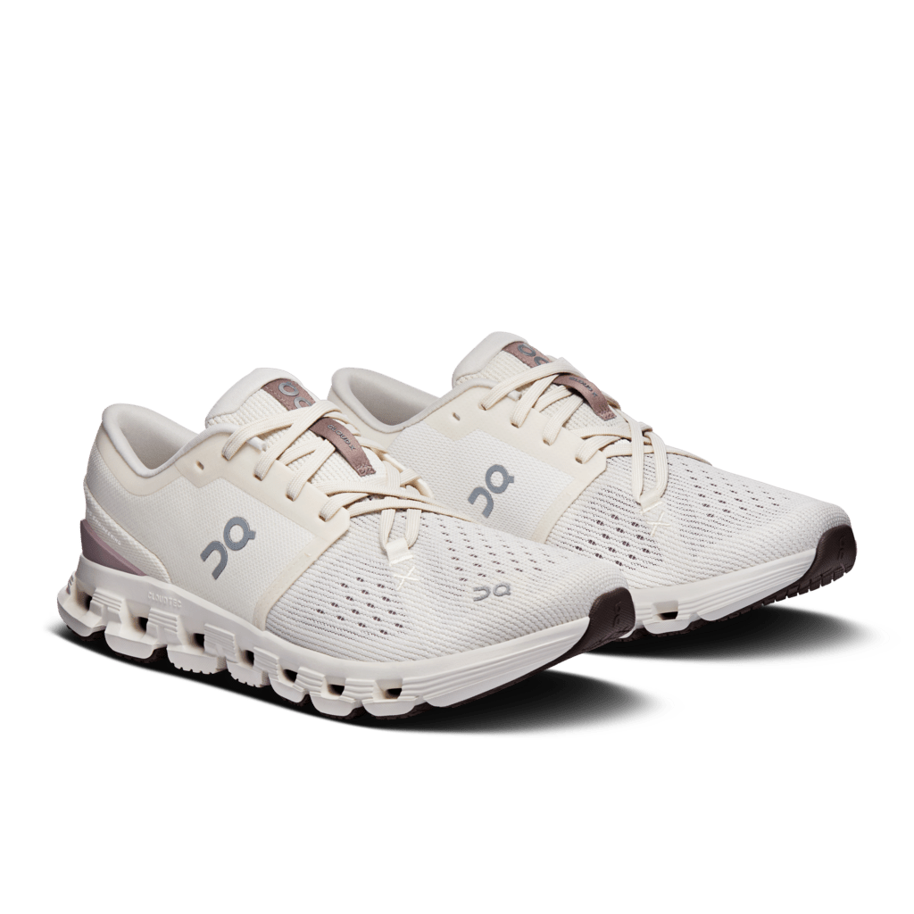 On Women's Cloud X 4 Training Shoes - Ivory/Heron