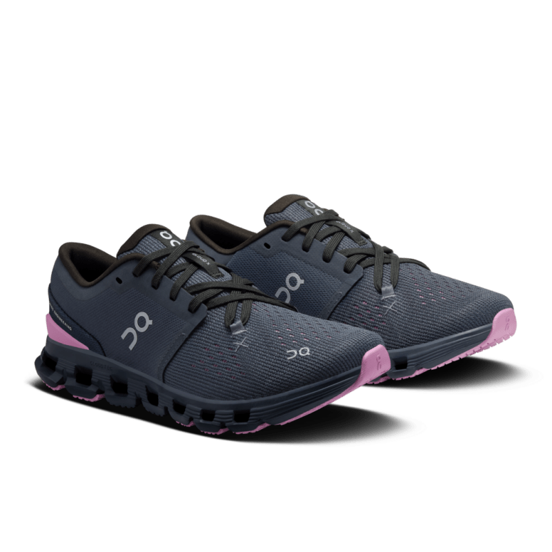 On Women's Cloud X 4 Training Shoes - Navy/Sakura