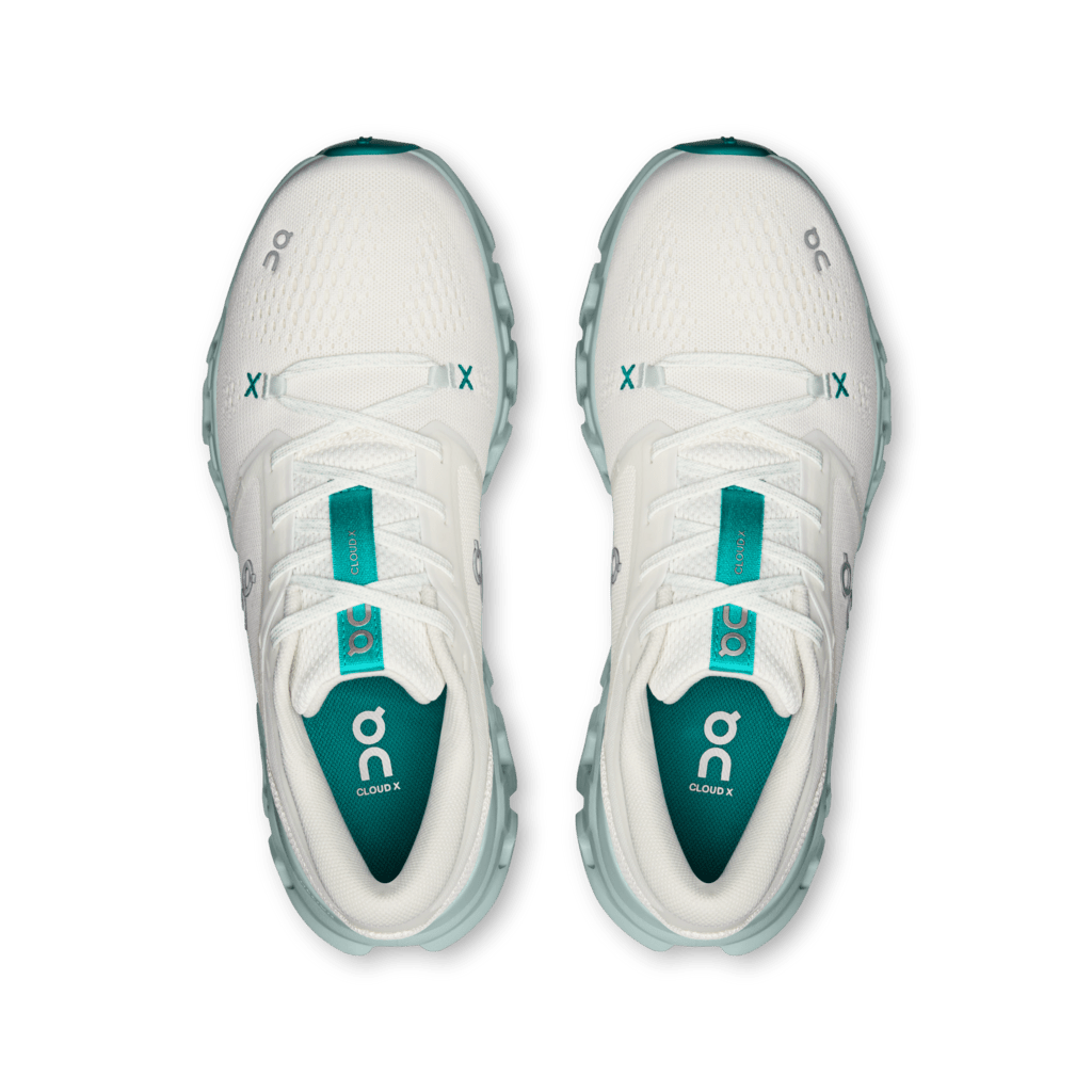 On Women's Cloud X 5 Training Shoes - Ivory/Surf