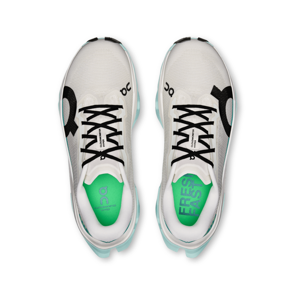 On Women's Cloudmonster 3 Hyper Running Shoes - Ivory/Flurry