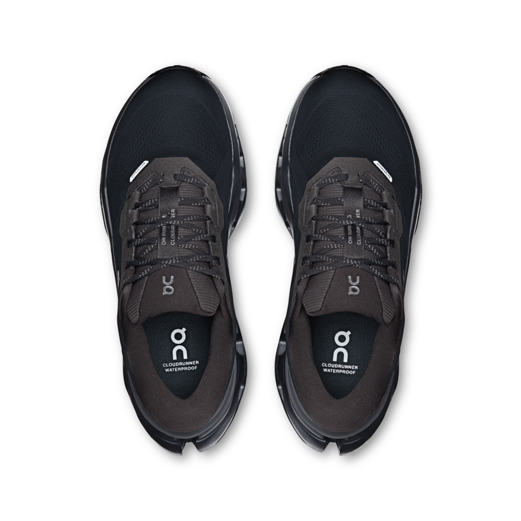 On Women's Cloudrunner 3 Waterproof Running Shoes - Black/Black