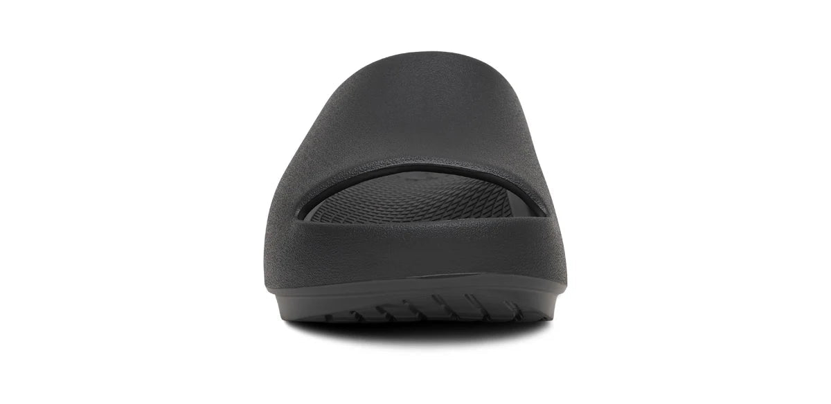 OOFOS OOahh Plus Slide Sandal - Black