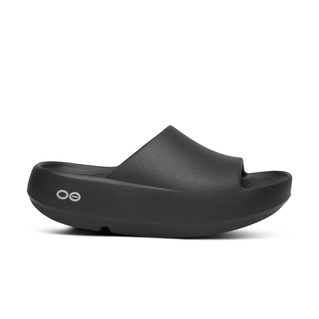 OOFOS OOahh Plus Slide Sandal - Black