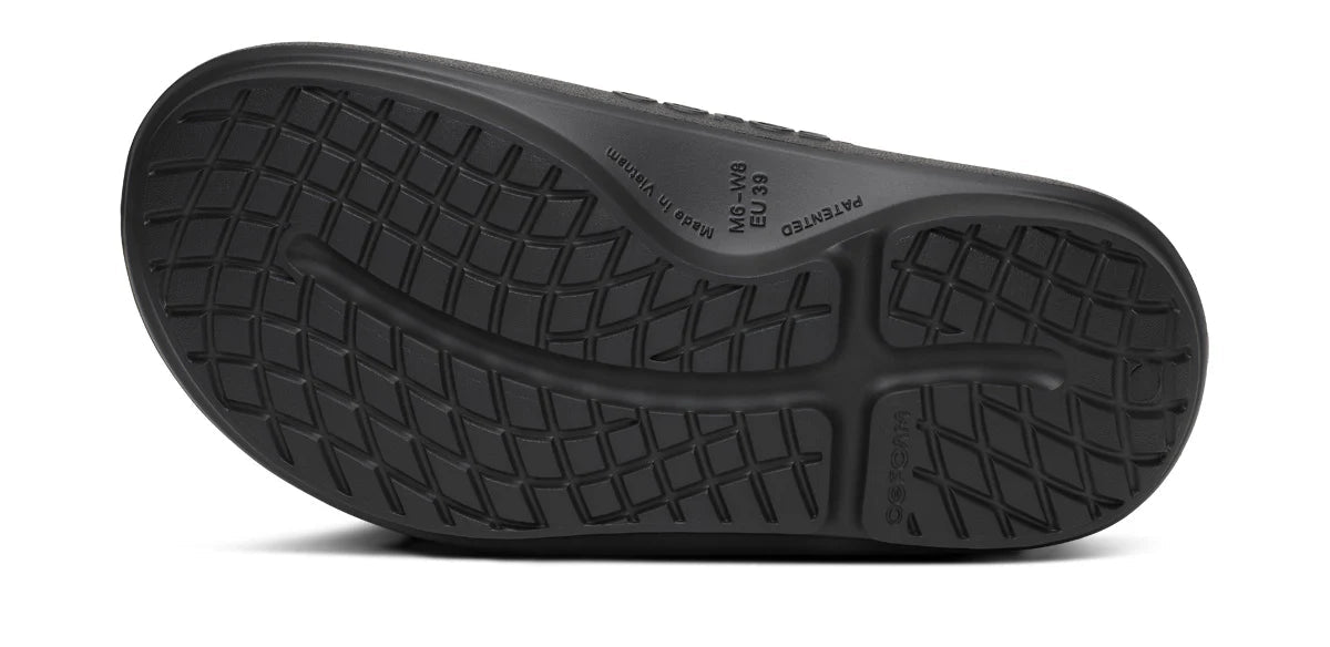 OOFOS OOahh Plus Slide Sandal - Black