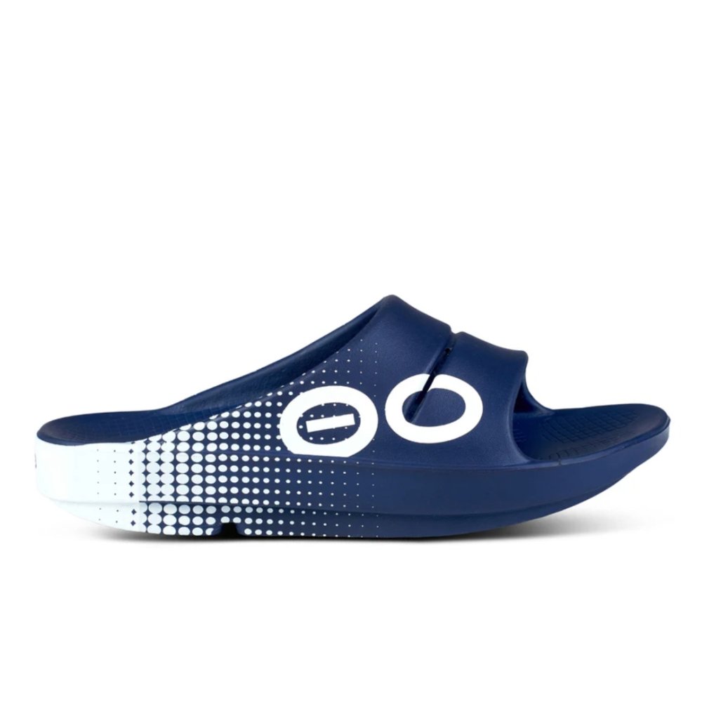 Seliga ShoesOOFOS OOahh Sport Slide - Matrix Navy