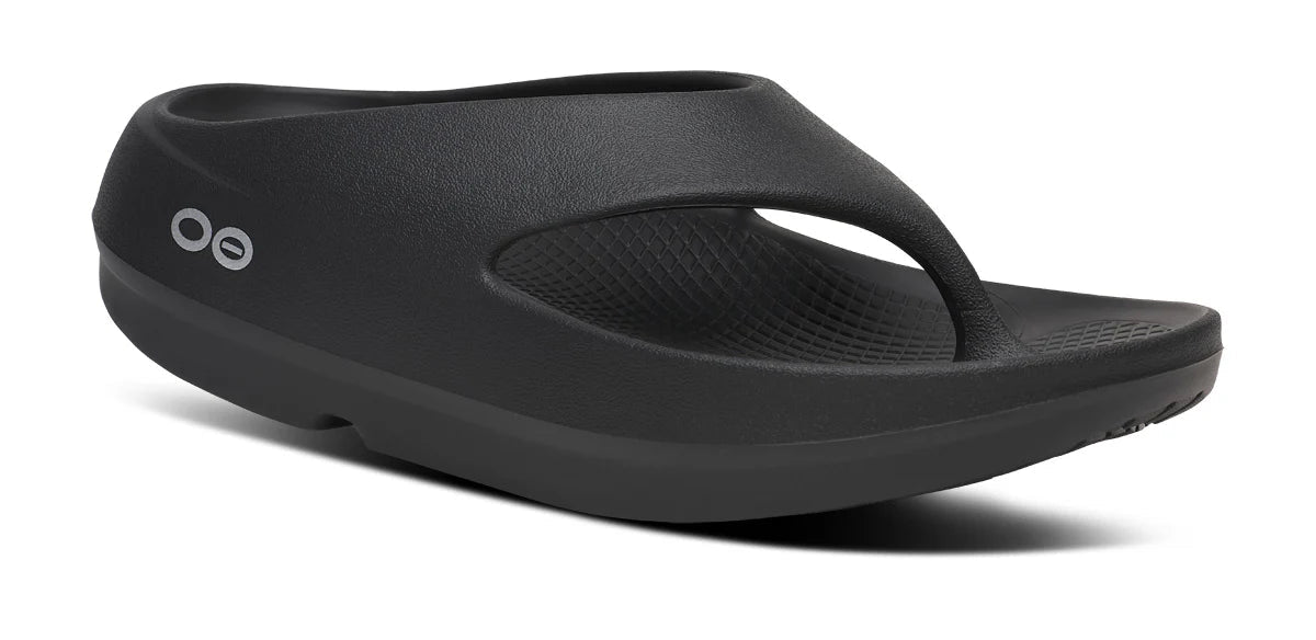 OOFOS OOriginal Plus Thong Sandal - Black