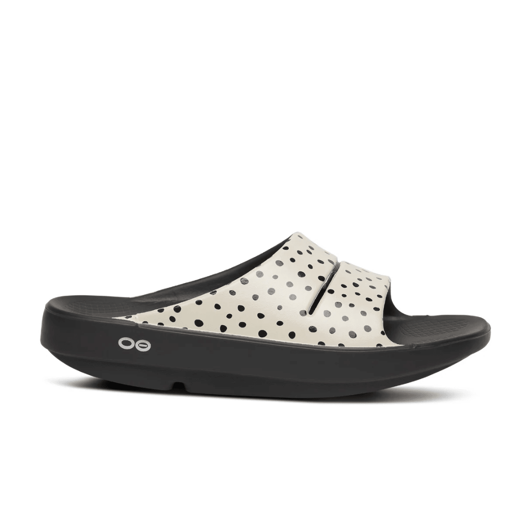 OOFOS Women's OOahh Limited Slide Sandal - Pebble