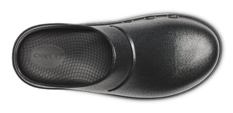 OOFOS Women's OOcloog Luxe Clog - Black Sparkle
