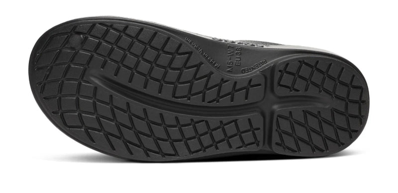 OOFOS Women's OOcloog Luxe Clog - Black Sparkle