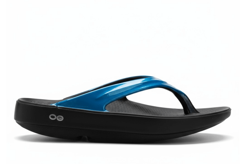 Seliga ShoesOOFOS Women's OOlala Luxe Thong - Iris Blue
