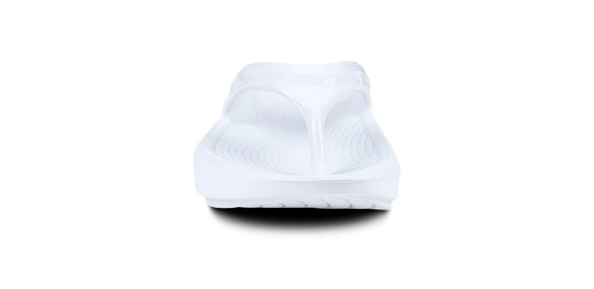 OOFOS Women's OOlala Thong Sandal - White