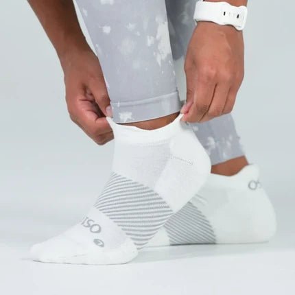 OS1st Wicked Comfort No Show Socks - White
